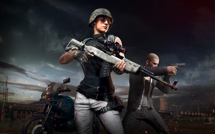 PlayerUnknown's Battlegrounds soldiers with weapons