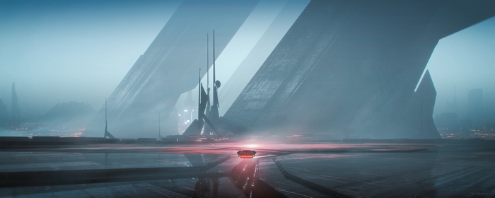 Blade Runner 2049 futuristic cityscape artwork