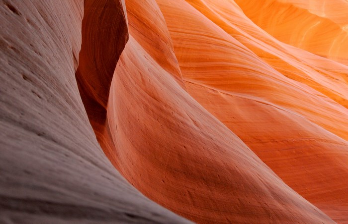 Antelope Canyon rock formations in Arizona
