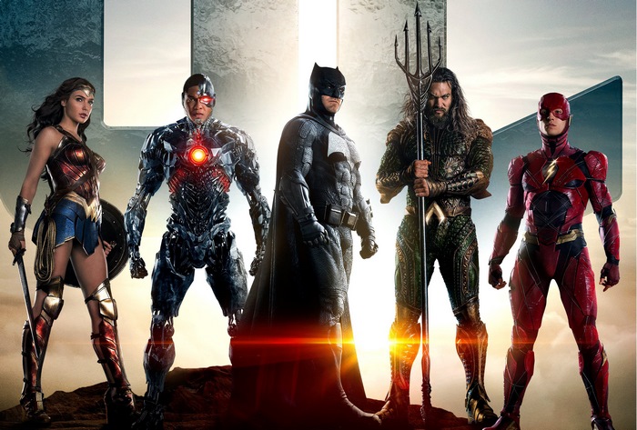 Justice League: Batman, Wonder Woman, Flash, Aquaman, Cyborg