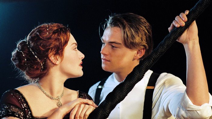 Leonardo DiCaprio and Kate Winslet in Titanic