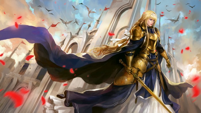 Alice Zuberg from Sword Art Online in armor