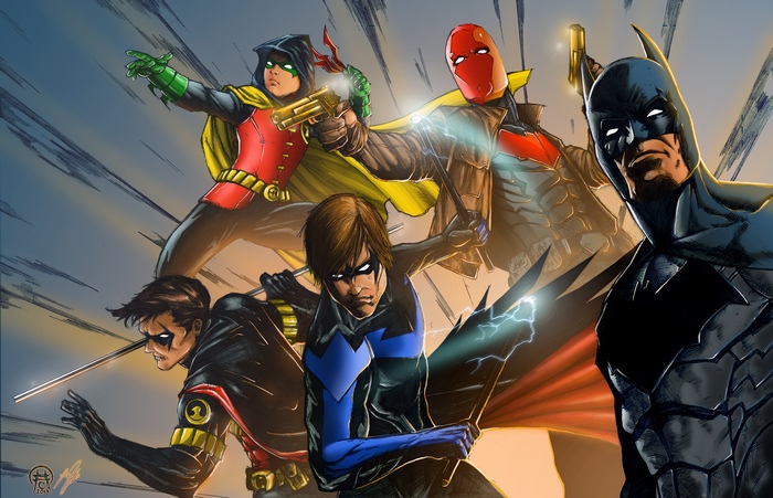 Batman and Robins from DC Comics