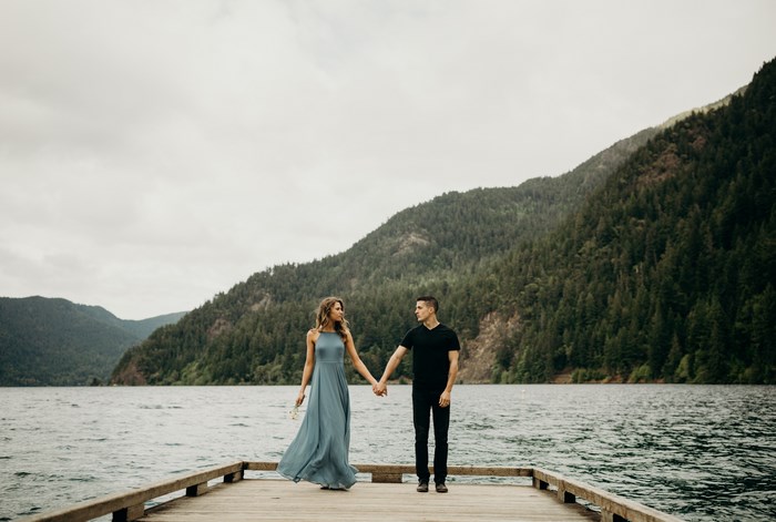 5522x3719 bridge, pier, dress, lake, caucasian, woodland, water, couple ...