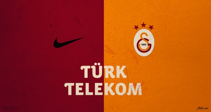 Galatasaray S.K. and Türk Telekom logo with Nike logo