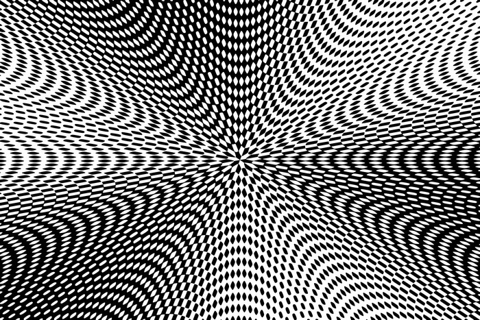 Abstract Black and White Digital Art