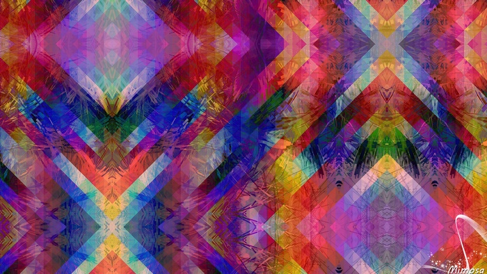 Colorful Abstract Geometric Digital Art
