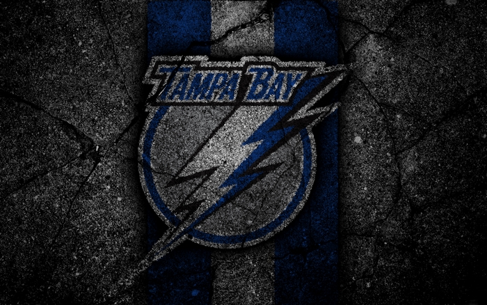 Tampa Bay Lightning logo on textured background