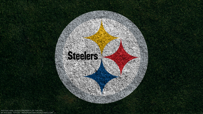 Pittsburgh Steelers NFL Logo on Grass