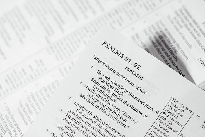 Psalms 91, 92 Bible Page