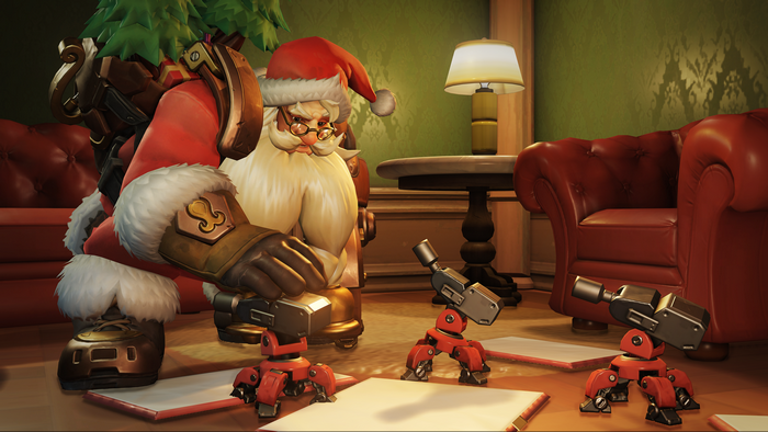 Torbjörn as Santa Claus from Overwatch