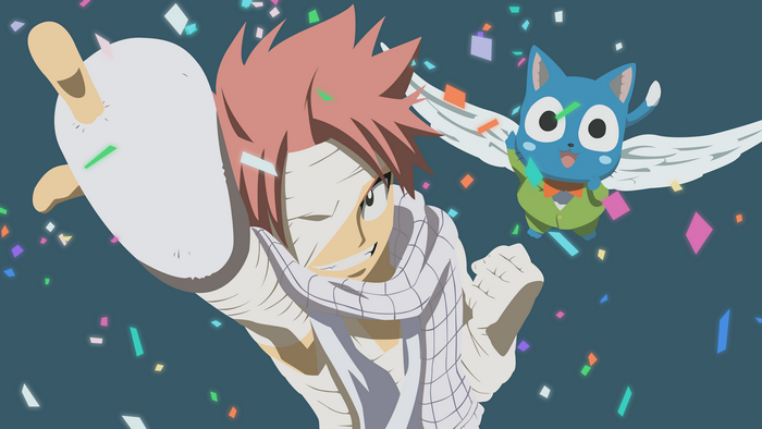 Natsu Dragneel and Happy from Fairy Tail
