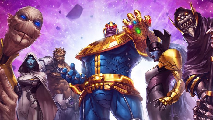 Thanos and the Black Order from Marvel Comics