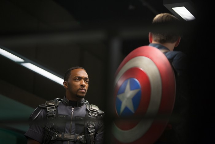 Falcon and Captain America from Marvel Comics