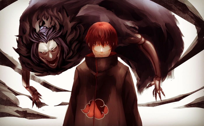 Sasori and his puppet from Akatsuki