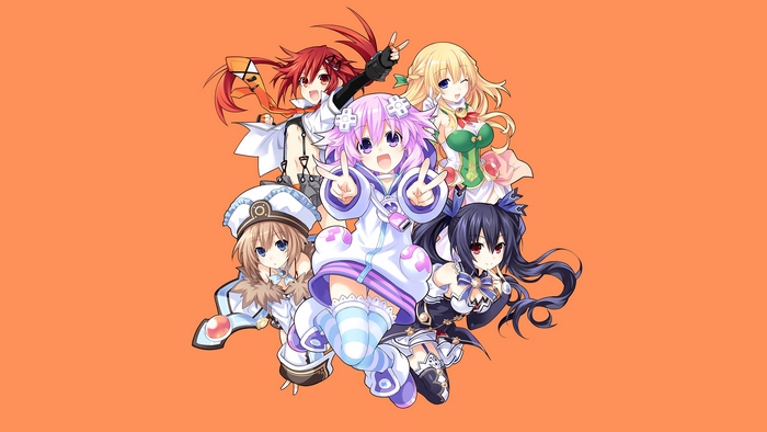 Neptune and friends from Hyperdimension Neptunia