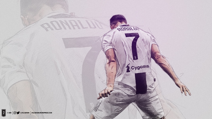Cristiano Ronaldo Celebrates in Juventus Kit