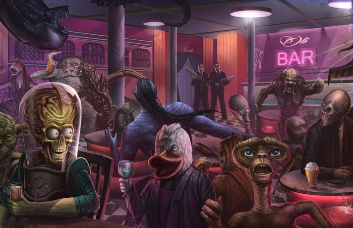 Iconic Sci-Fi Aliens from Star Wars and More