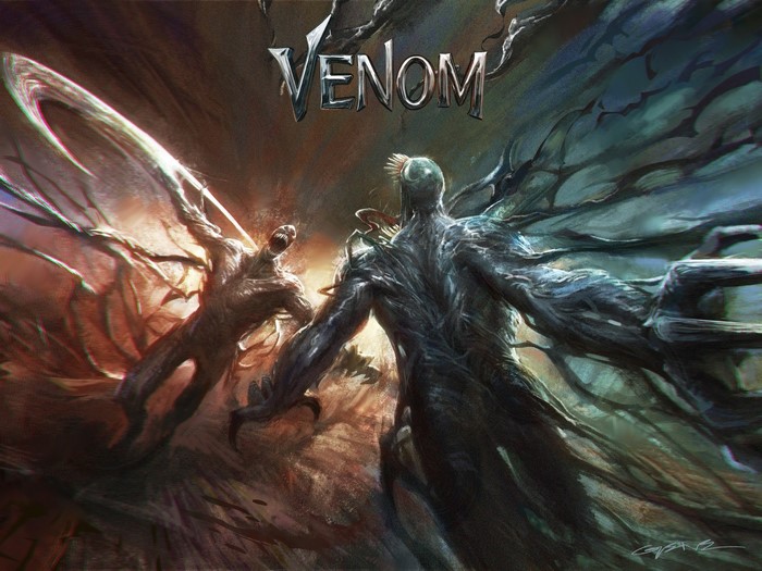 Venom and Riot fighting