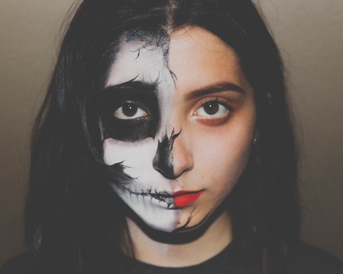 Half Skull Halloween Special FX Makeup