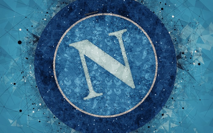 S.S.C. Napoli Soccer Team Logo Art