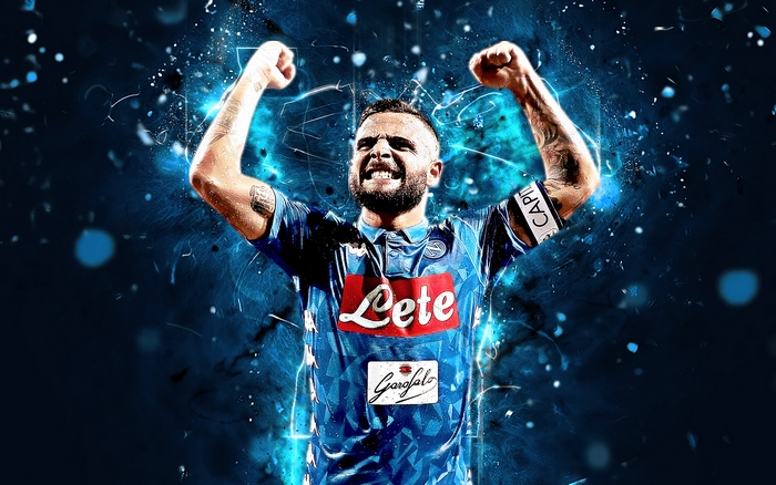 Lorenzo Insigne of S.S.C. Napoli celebrating