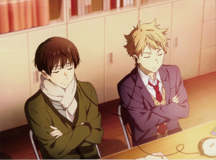 Akihito Kanbara and Hiroomi Nase from Beyond the Boundary
