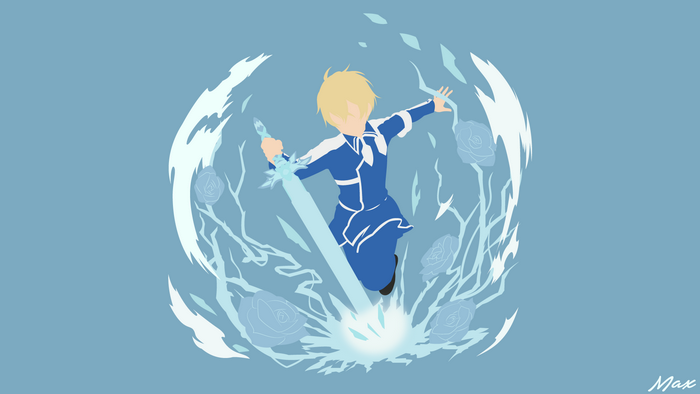 Eugeo from Sword Art Online with ice sword