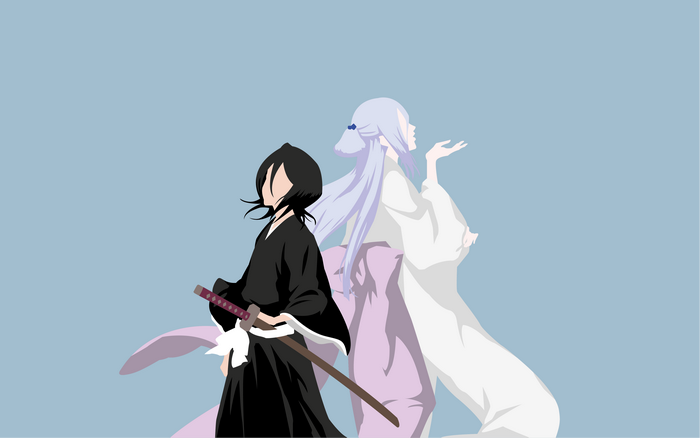 Rukia Kuchiki and Sode no Shirayuki from Bleach