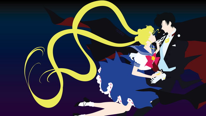 Usagi Tsukino and Tuxedo Mask from Sailor Moon
