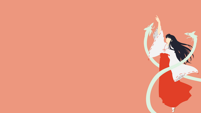 Kikyo from InuYasha with Serpent Spirits