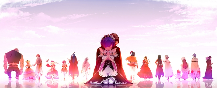 Re:ZERO Characters in a Lineup