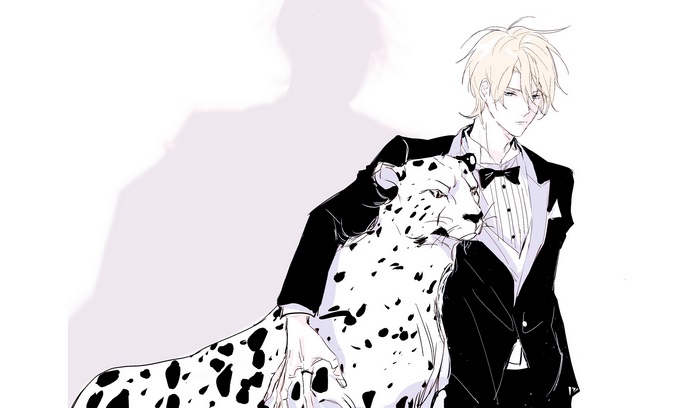 Ash Lynx from Banana Fish with a cheetah