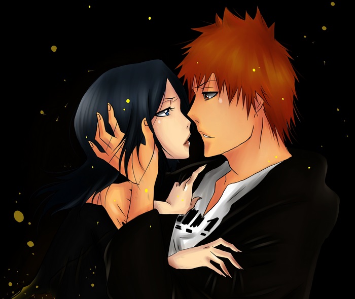 Rukia Kuchiki and Ichigo Kurosaki from Bleach
