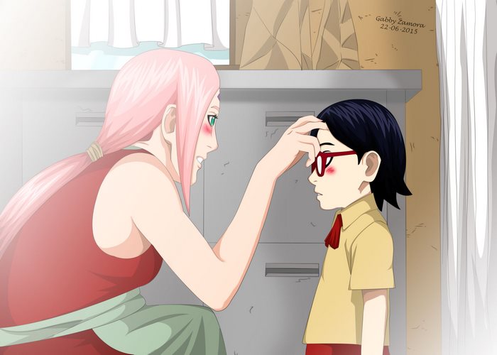 Sakura Haruno and Sarada Uchiha from Naruto