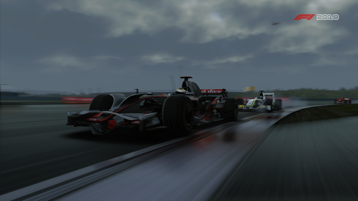 Formula 1 2018 video game with McLaren and Brawn cars