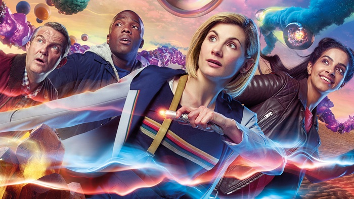Doctor Who Featuring Jodie Whittaker in Dynamic Scene
