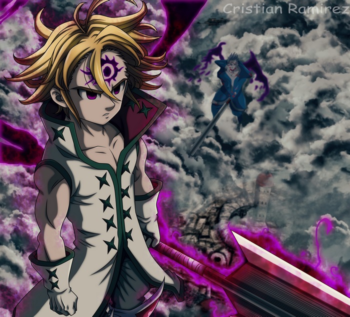 Meliodas with Demon Power Aura from The Seven Deadly Sins