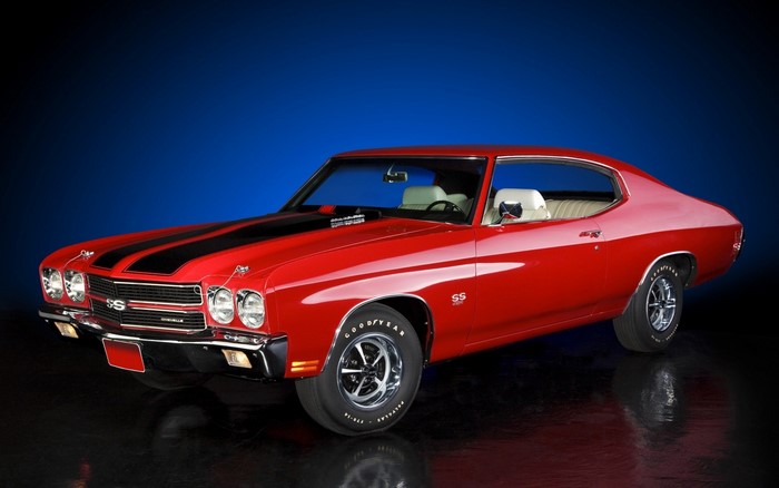 Red Chevrolet Chevelle SS Muscle Car