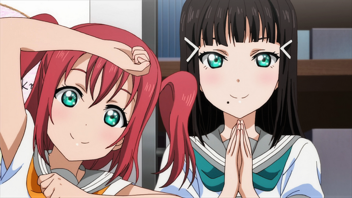Ruby Kurosawa and Dia Kurosawa from Love Live! Sunshine!!