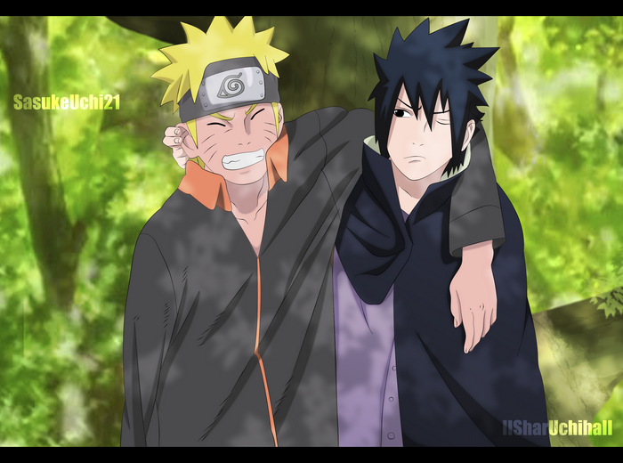 Naruto and Sasuke Friendship Moment