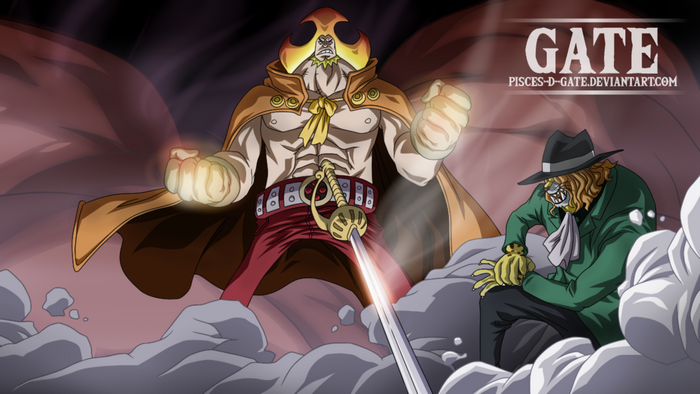 Charlotte Oven and Pedro from One Piece