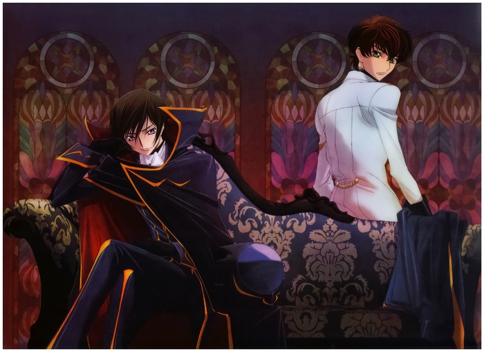 Lelouch Lamperouge and Suzaku Kururugi from Code Geass