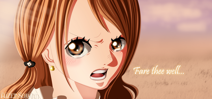 Nami from One Piece crying