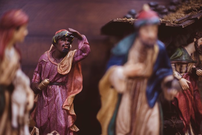 Nativity scene figures with wise men