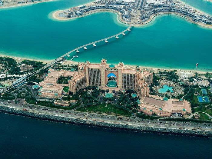 Atlantis The Palm Hotel, Dubai, Aerial View