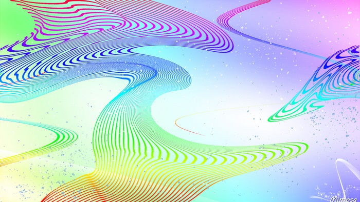 Colorful Abstract Pastel Gradient Lines