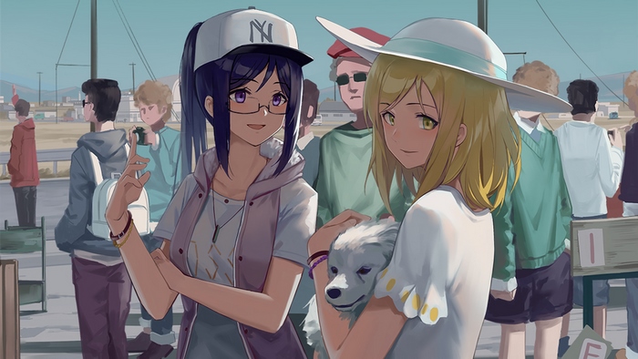 Kanan Matsuura and Mari Ohara from Love Live! Sunshine!!