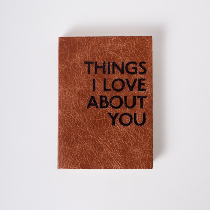 Leather Journal "Things I Love About You"