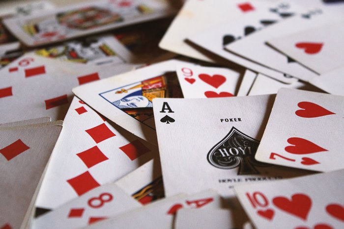 Ace of Spades Poker Card with Other Playing Cards